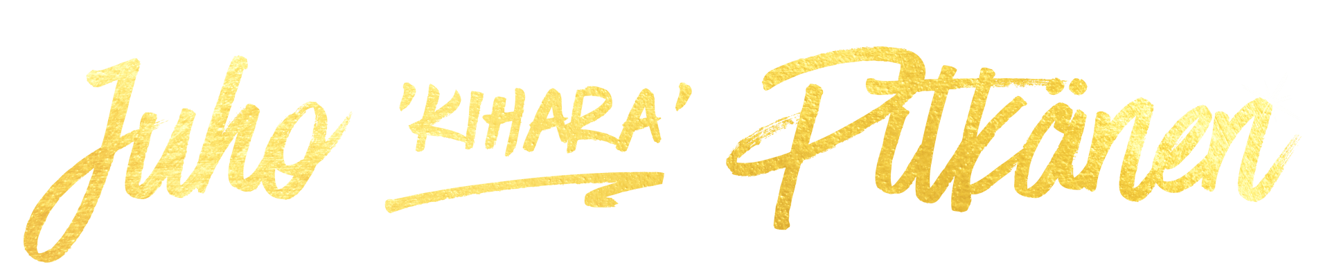 Juho Kihara Pitkänen logo kulta