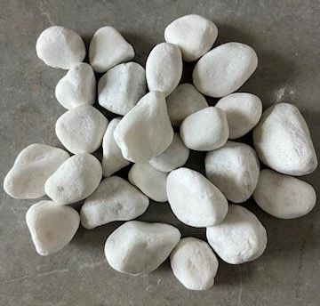 white decorative rock