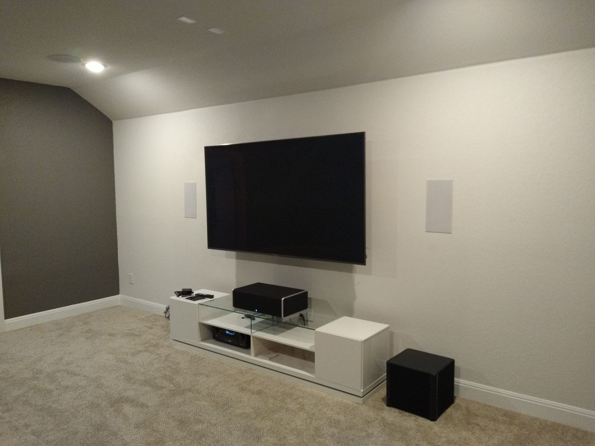 Home Theater With a Flat Screen TV — Austin, TX — ACA Electronics Inc.
