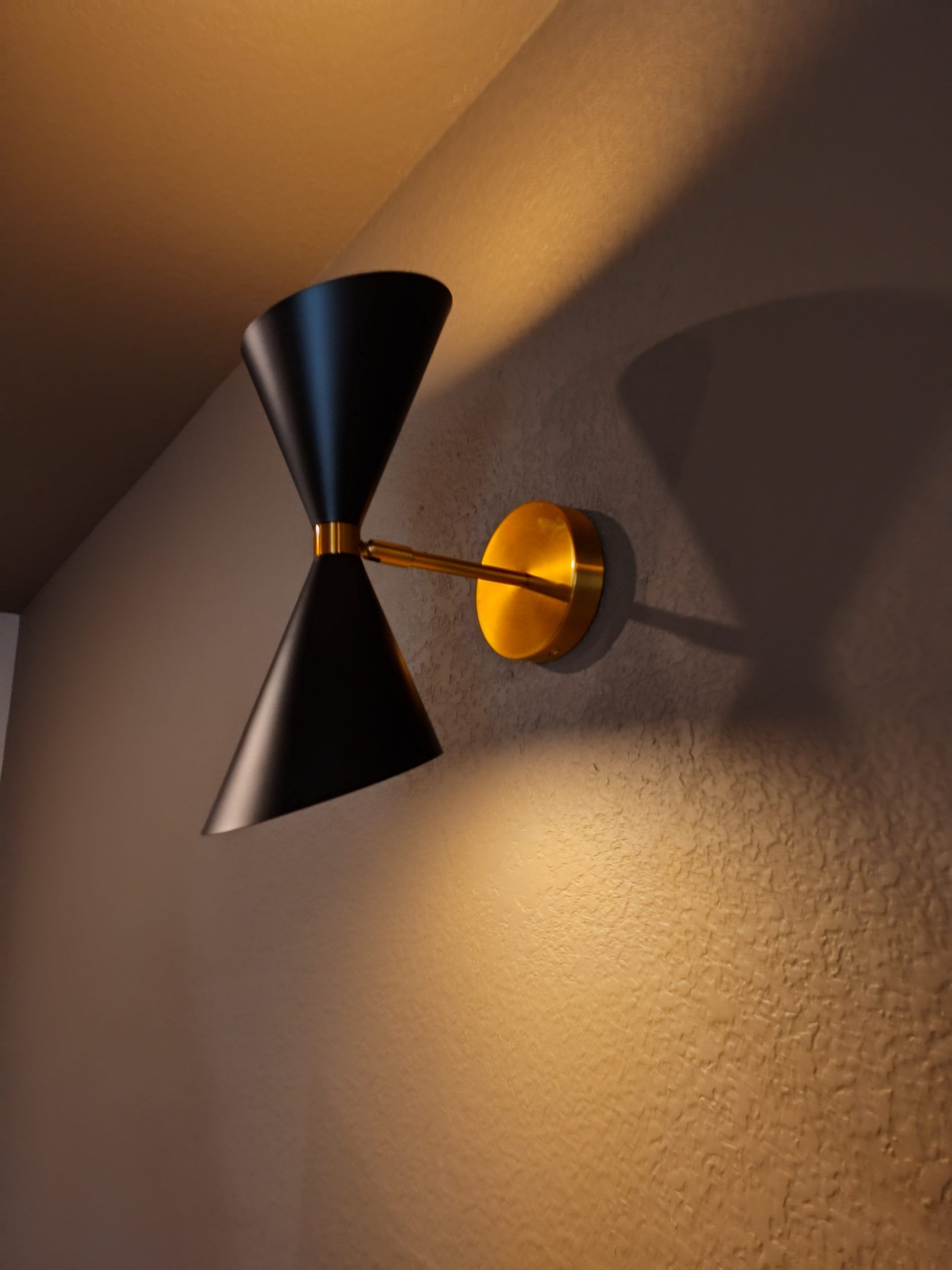 Black and Gold Wall Light — Austin, TX — ACA Electronics Inc.