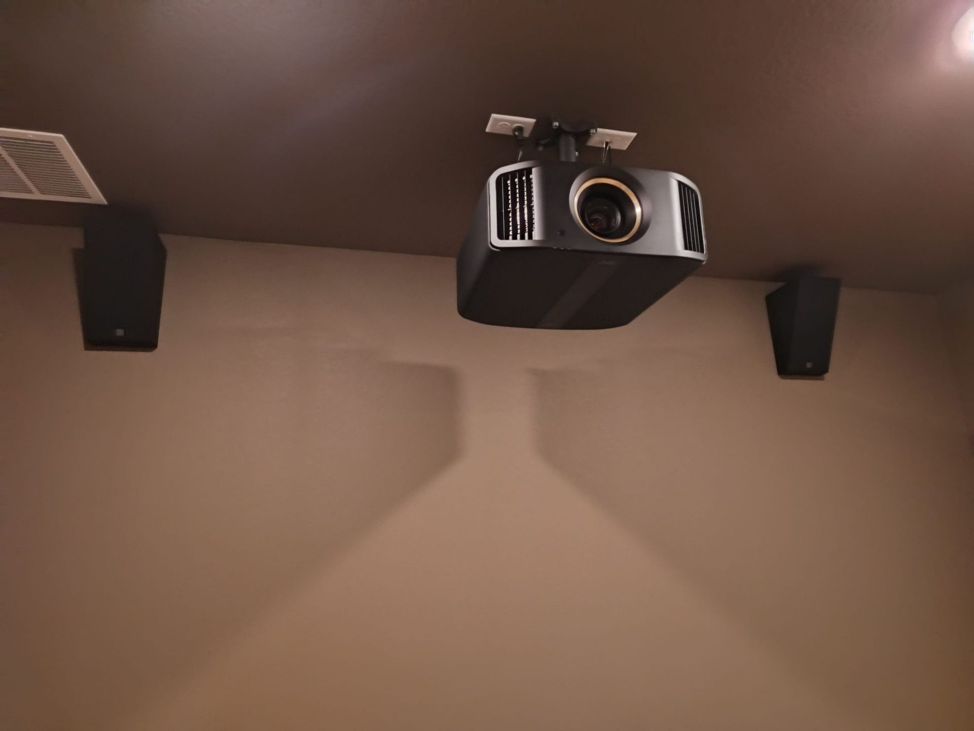 Projector is Hanging From the Ceiling in a Room — Austin, TX — ACA Electronics Inc.