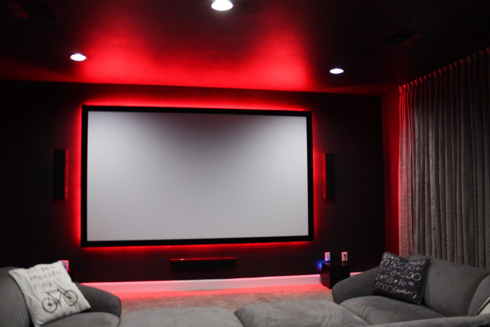 Projector Screen in the Middle of the Room — Austin, TX — ACA Electronics Inc.