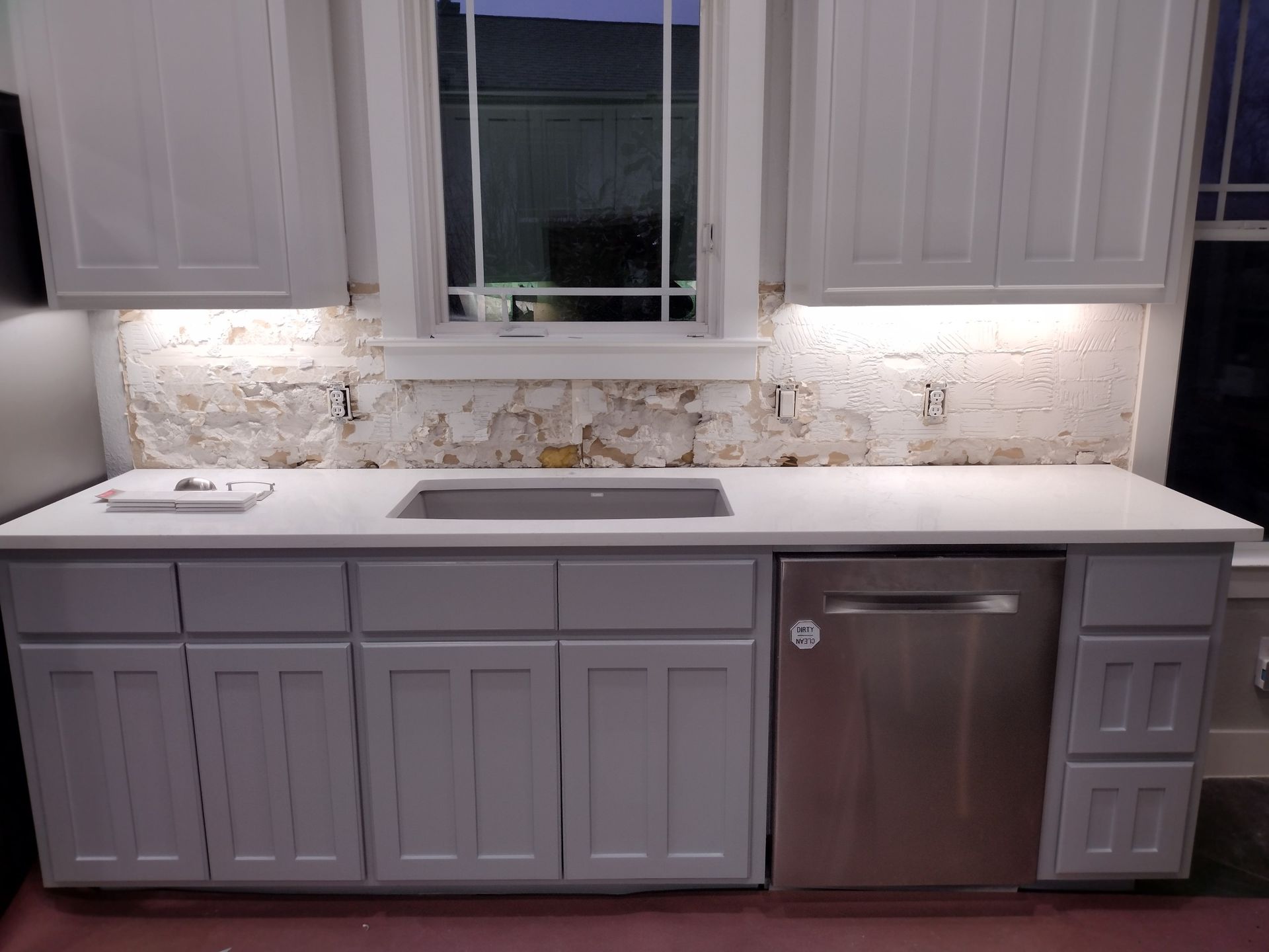 Kitchen With White Cabinets and Sink — Austin, TX — ACA Electronics Inc.