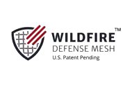The wildfire defense mesh logo is a u.s. patent pending.