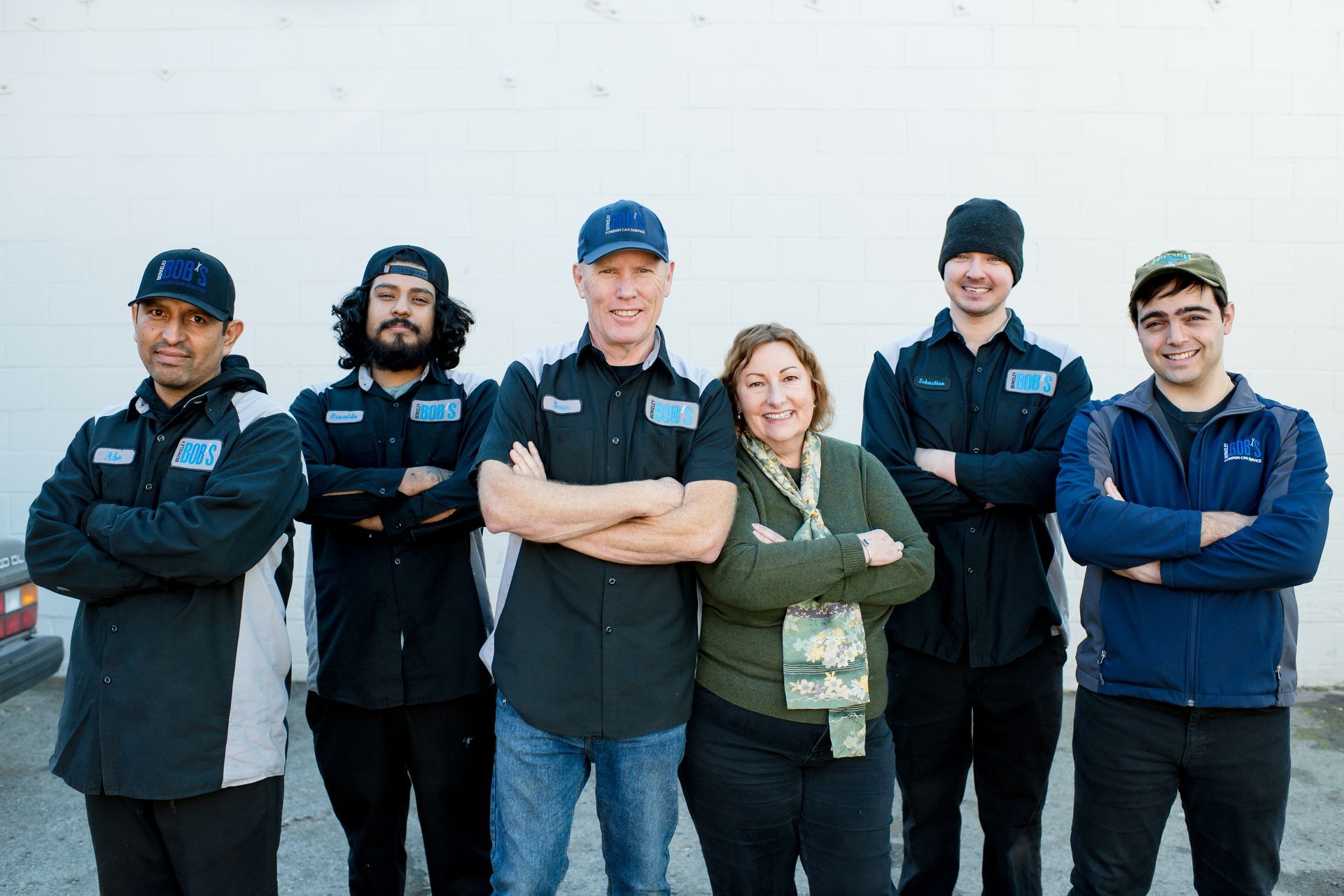 A group of people standing in front of a building | Berkeley Bob's