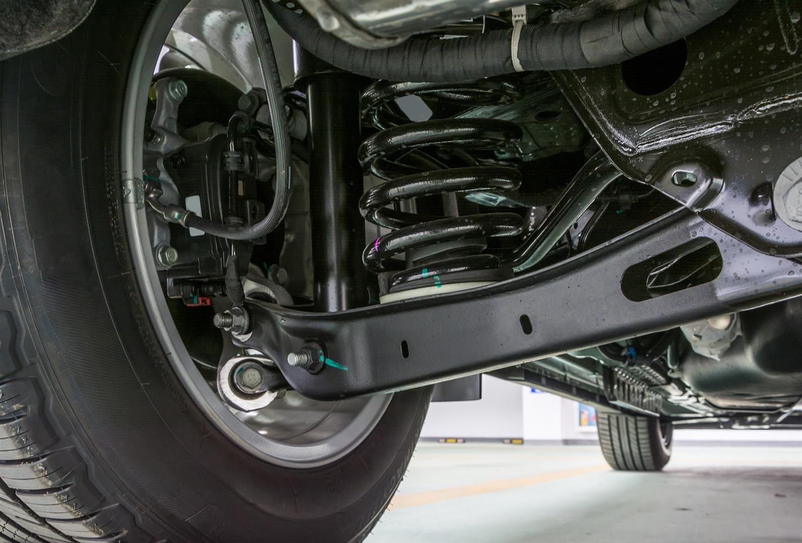 A close-up of the underside of a car's suspension system | Berkeley Bob's