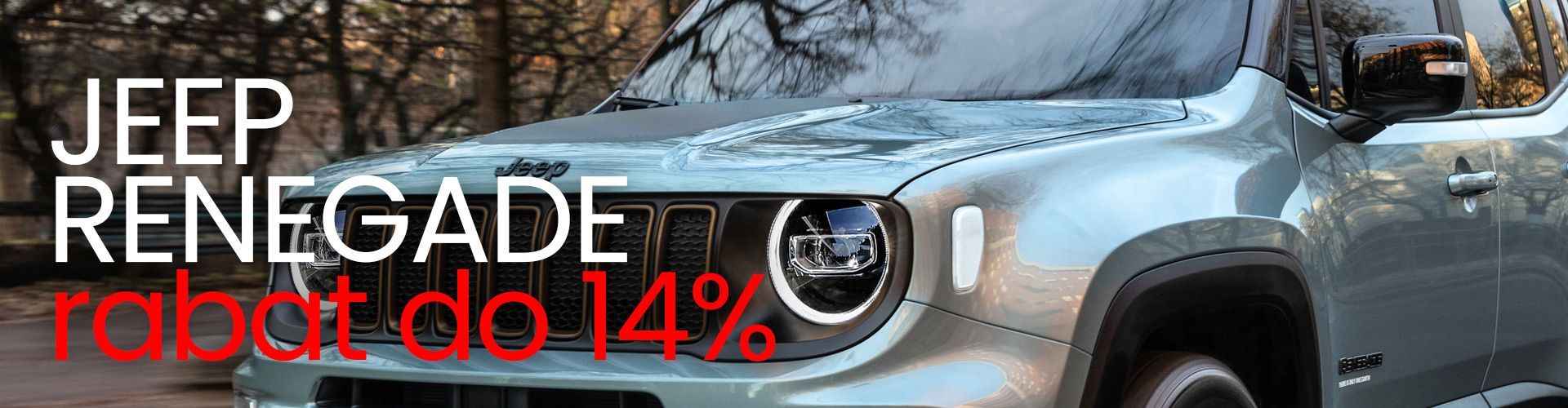 Jeep Renegade rabat wyprzedażowy do 14%