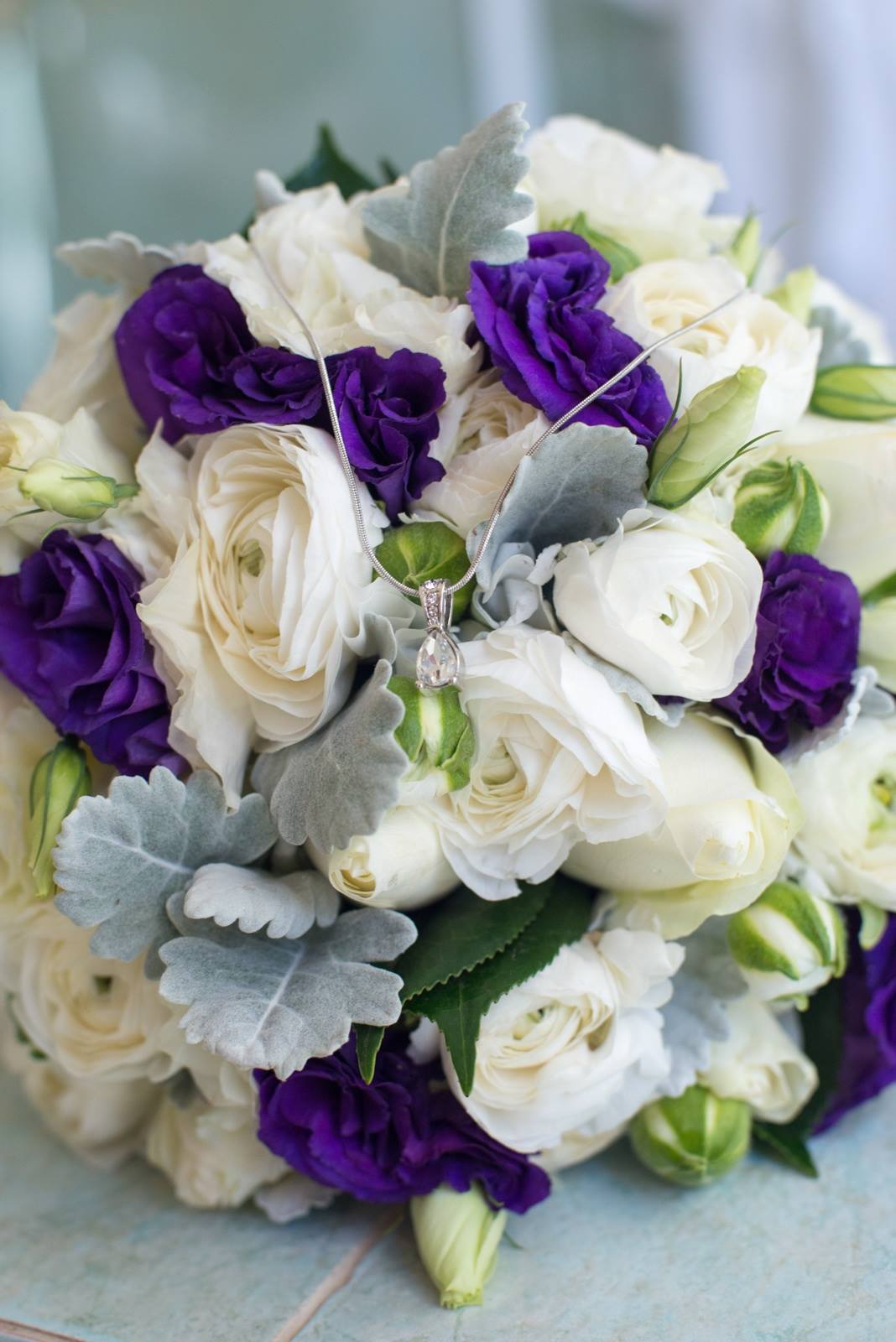 Bouquet with Necklace — Meadowbank, NSW — Business With Blooms