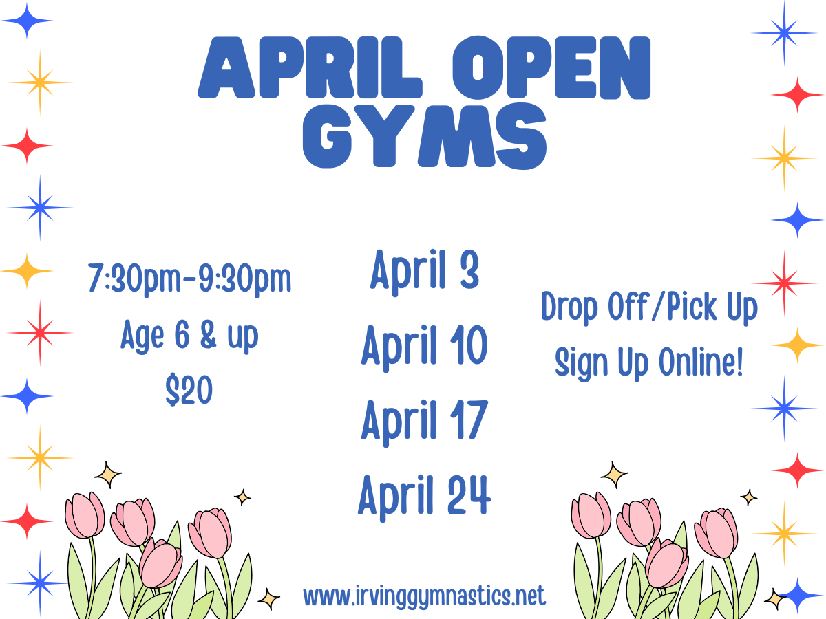 Open Gym Tumbling & Gymnastics Training in Irving Texas