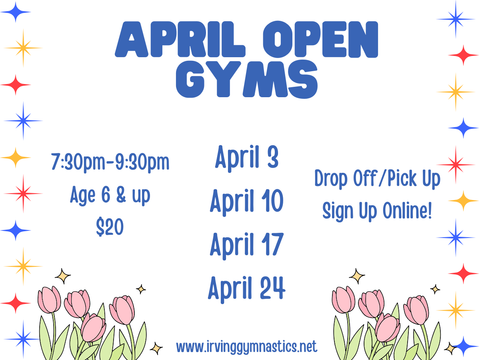 Open Gym Tumbling & Gymnastics Training in Irving Texas