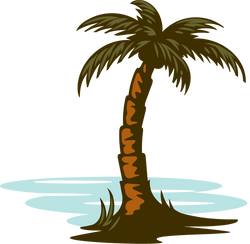 Palm & Trees Icon Logo