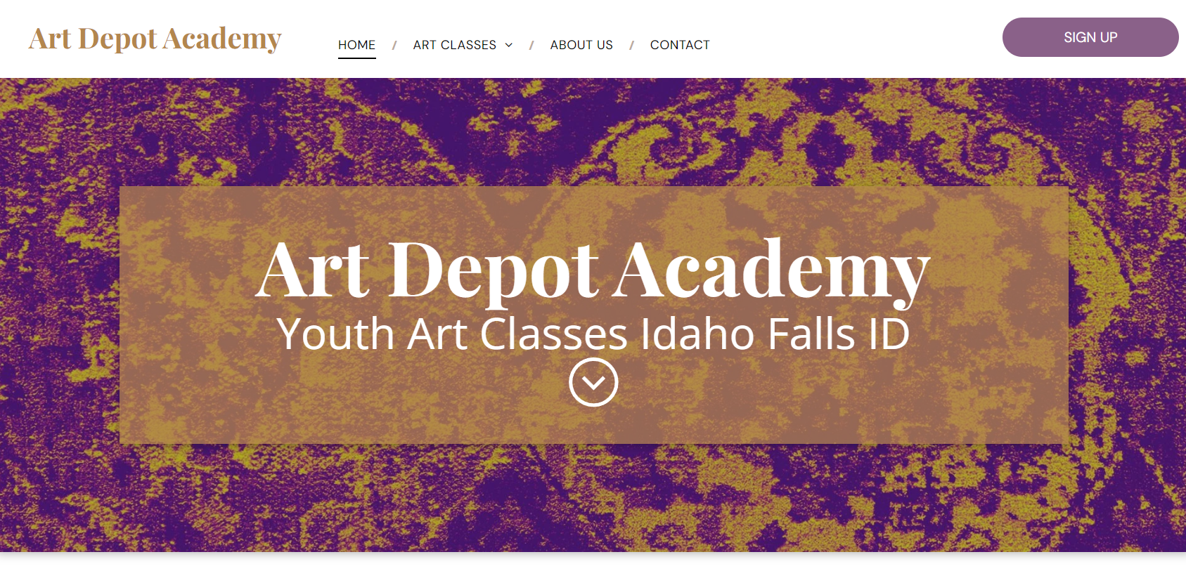 Art Depot Academy website