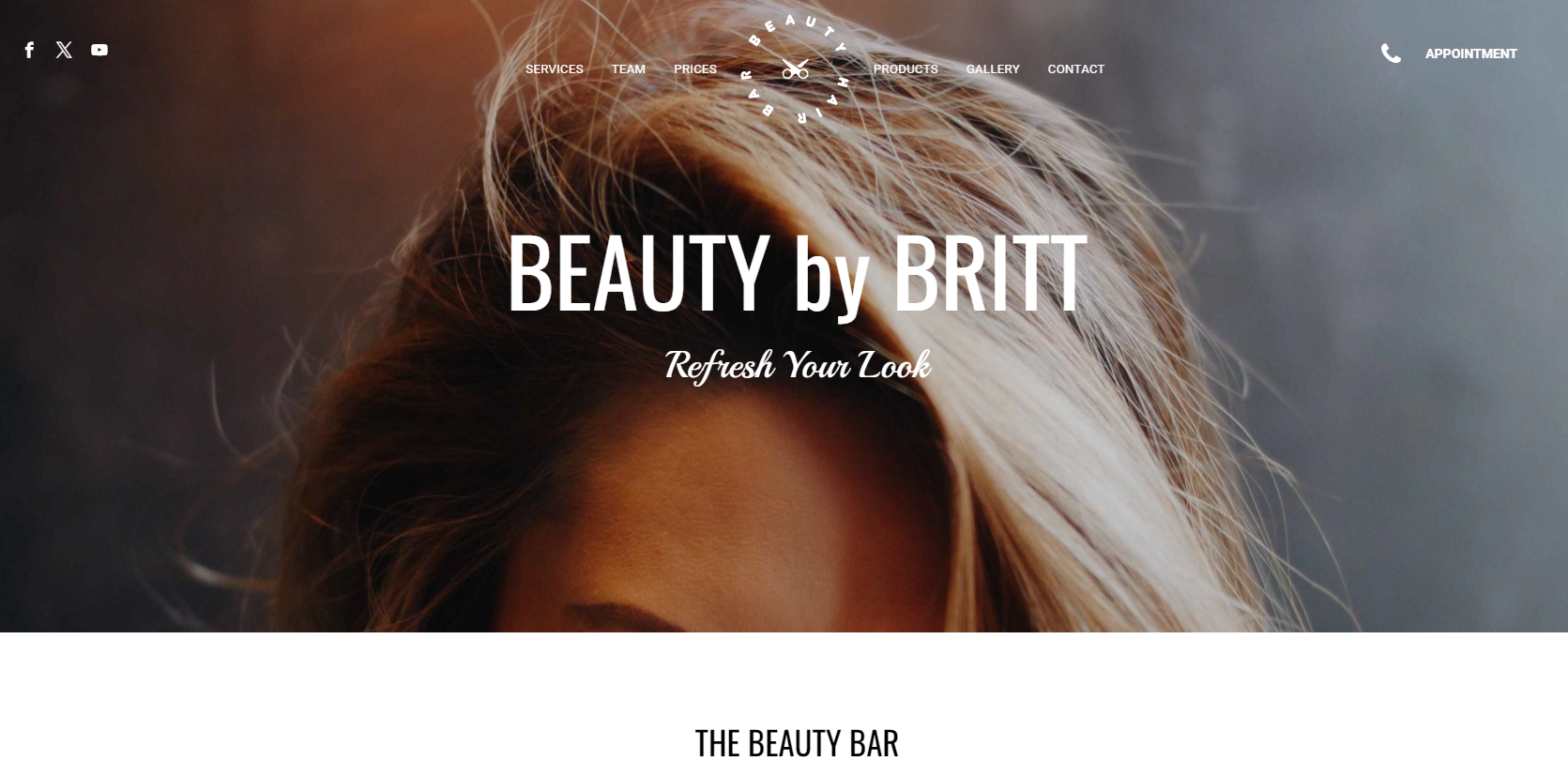 Cosmetologist Website Design