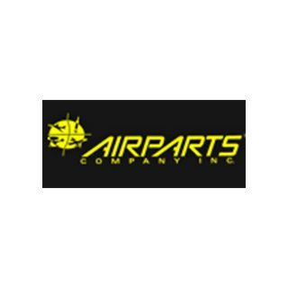 A black and yellow logo for airparts company inc.