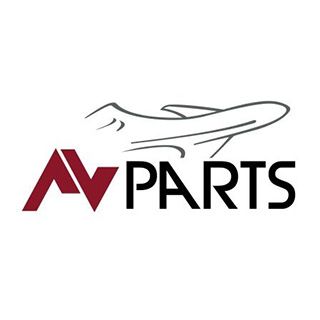 A logo for a company called av parts with an airplane on it.
