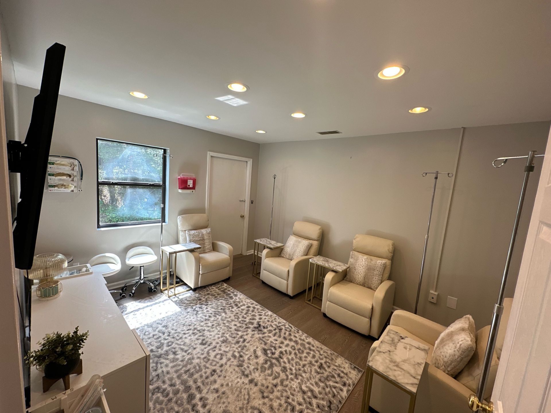 IV Therapy Room - Text says services