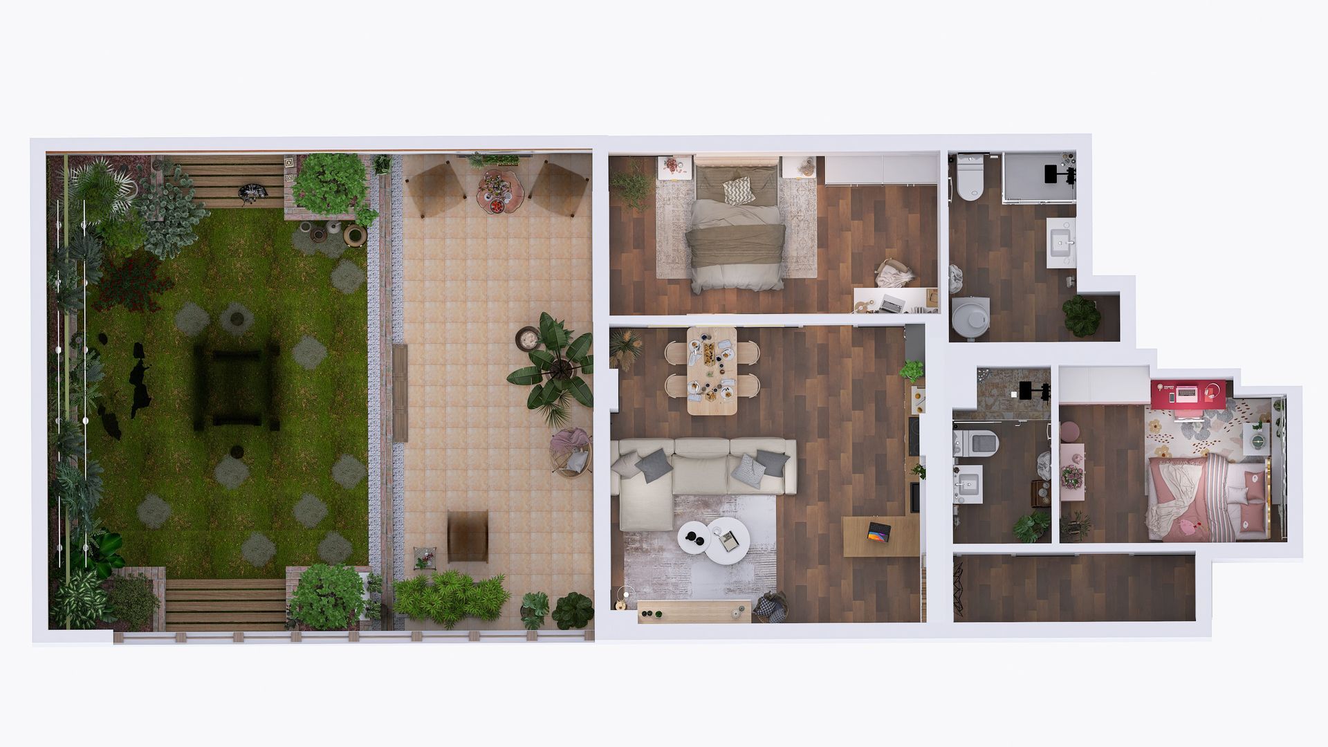 Render de un plano superior