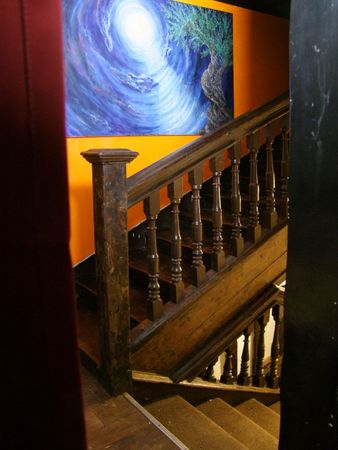 Newly revealed staircase