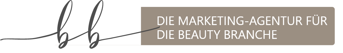 Ein Logo für ein Unternehmen namens „Die Marketingagentur für die Beautybranche“