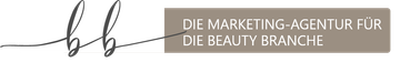 Ein Logo für ein Unternehmen namens „Die Marketingagentur für die Beautybranche“