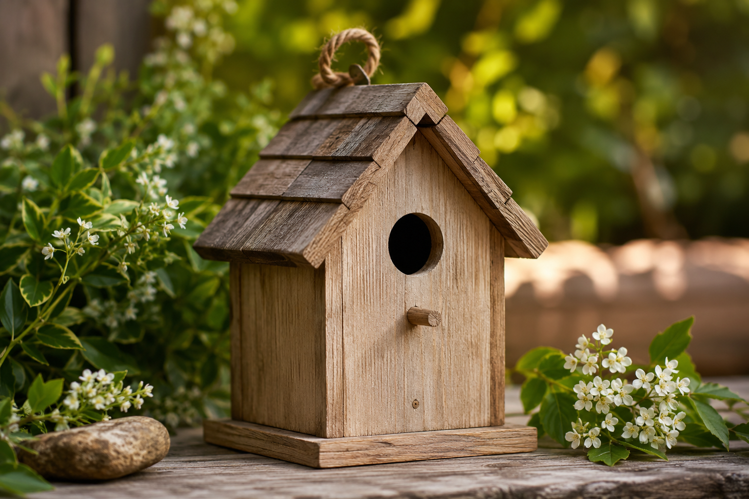 004 - Hand-Crafted Artisan Birdhouse