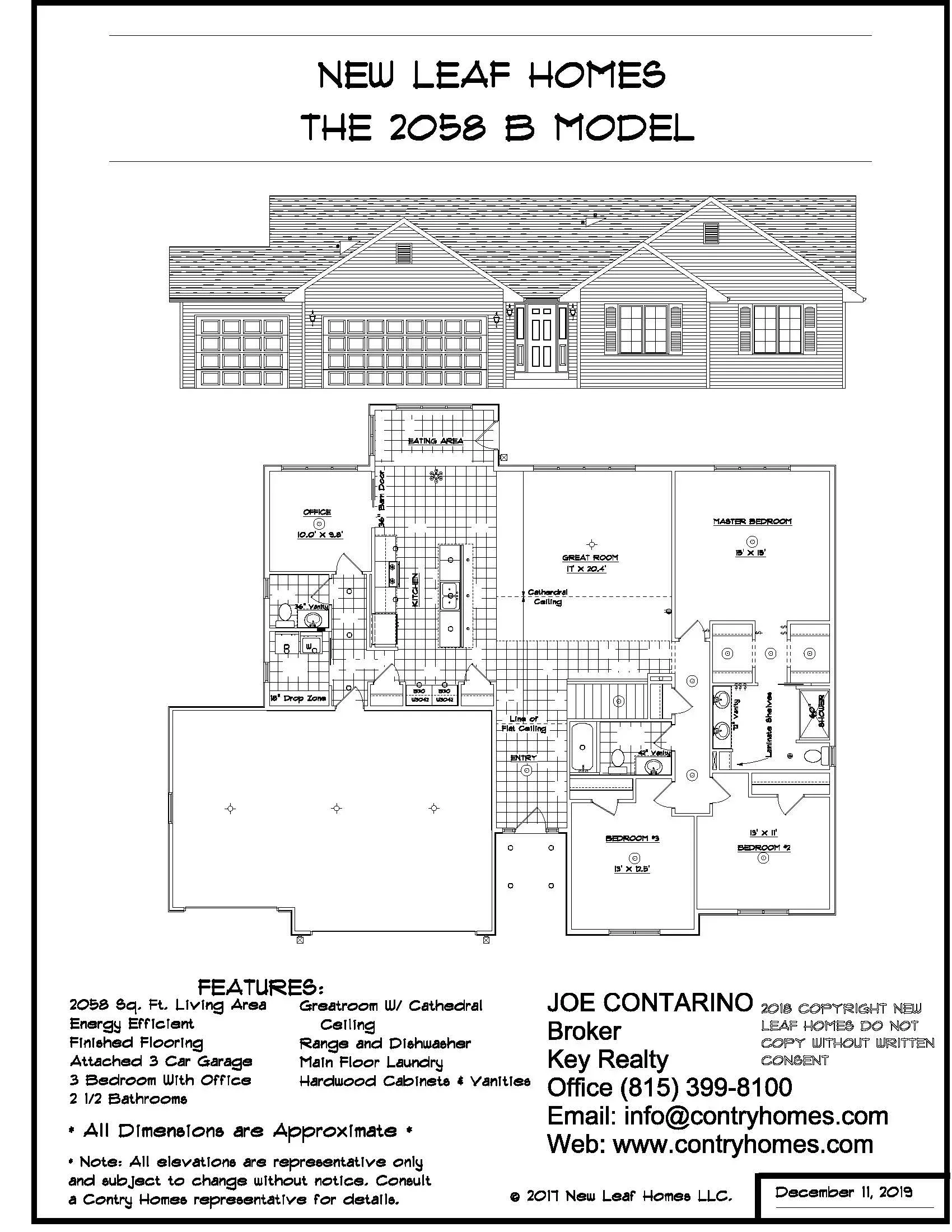 Architectural drawing of a house: