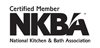 Certified Member NKBA logo of the National Kitchen & Bath Association.