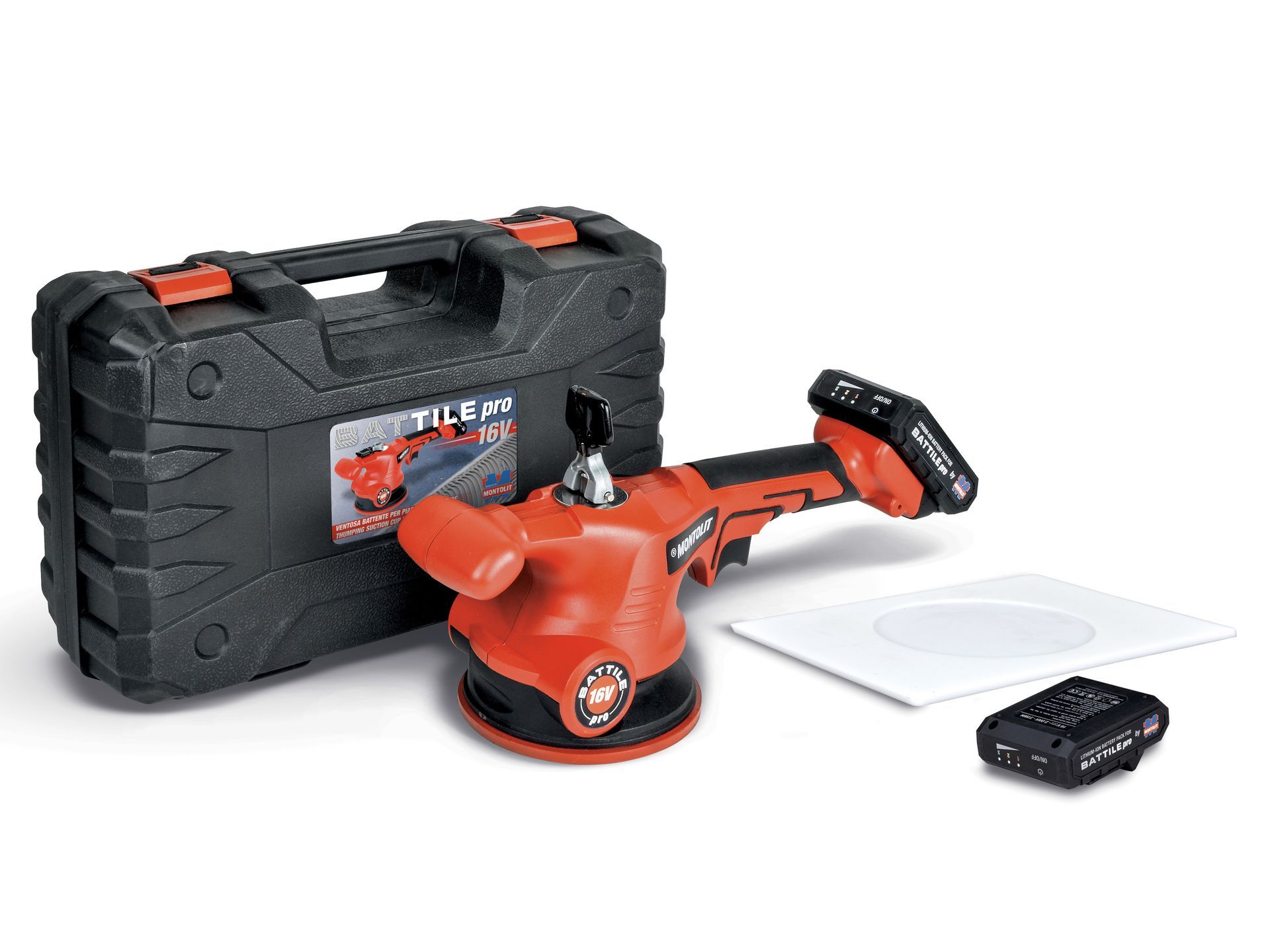 VÍBRARI OG SOGSKÁL FYRIR FLÍSAR MEÐ RAFHLÖÐU 16V