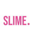 Le mot neon slime est écrit en lettres colorées sur fond blanc.