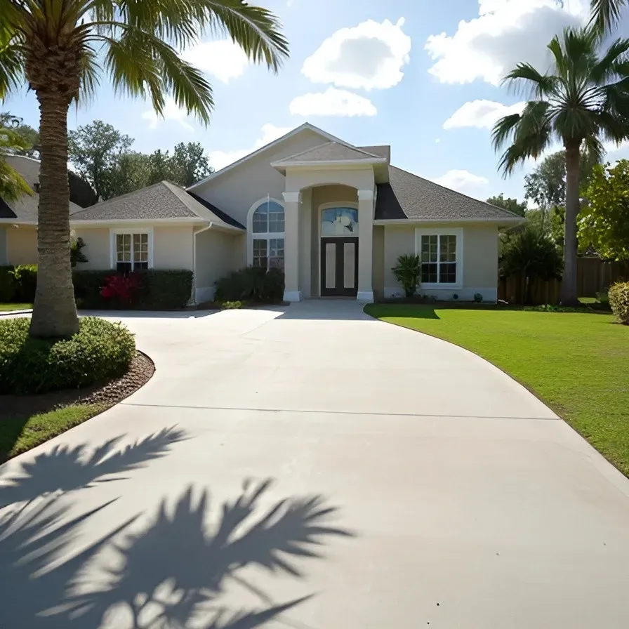 Durable concrete driveway choice in Tampa