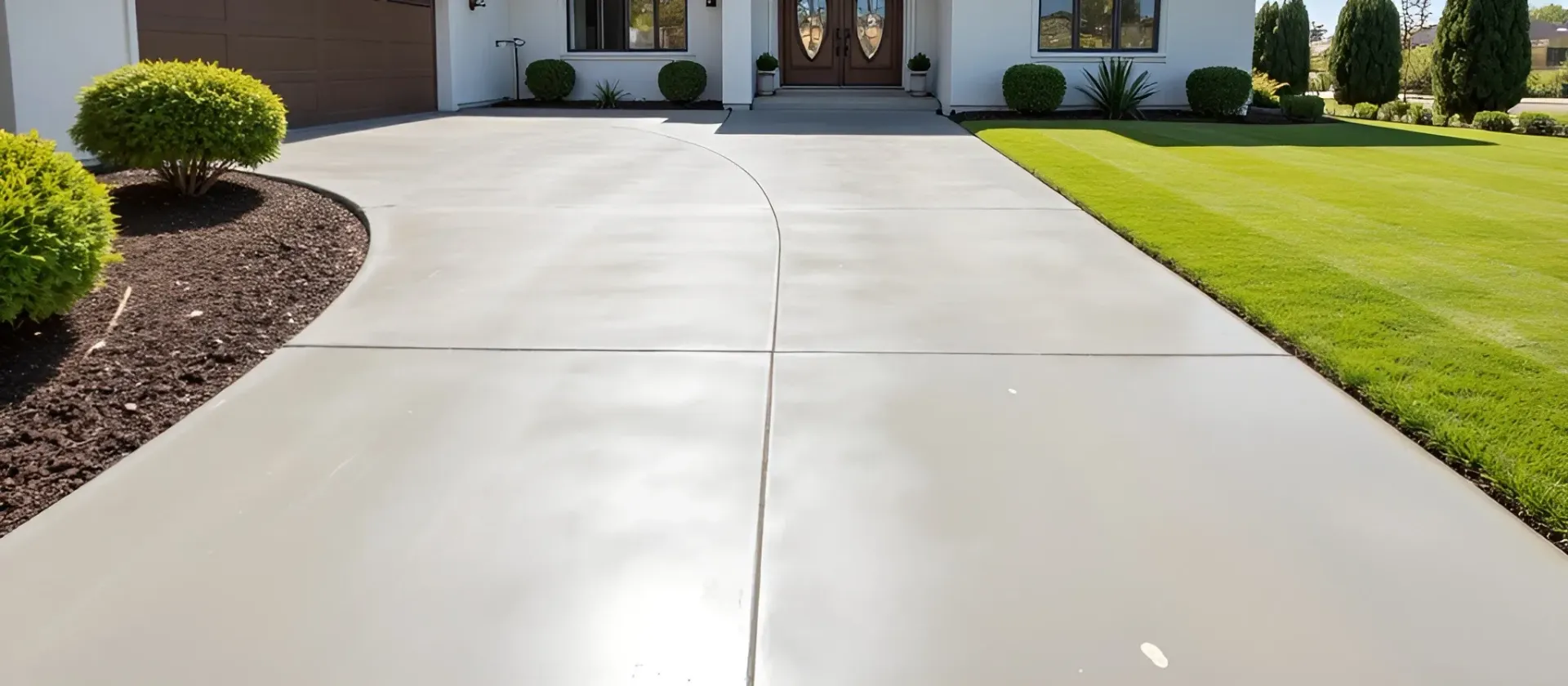 Smooth concrete driveway sealing in Hawaii