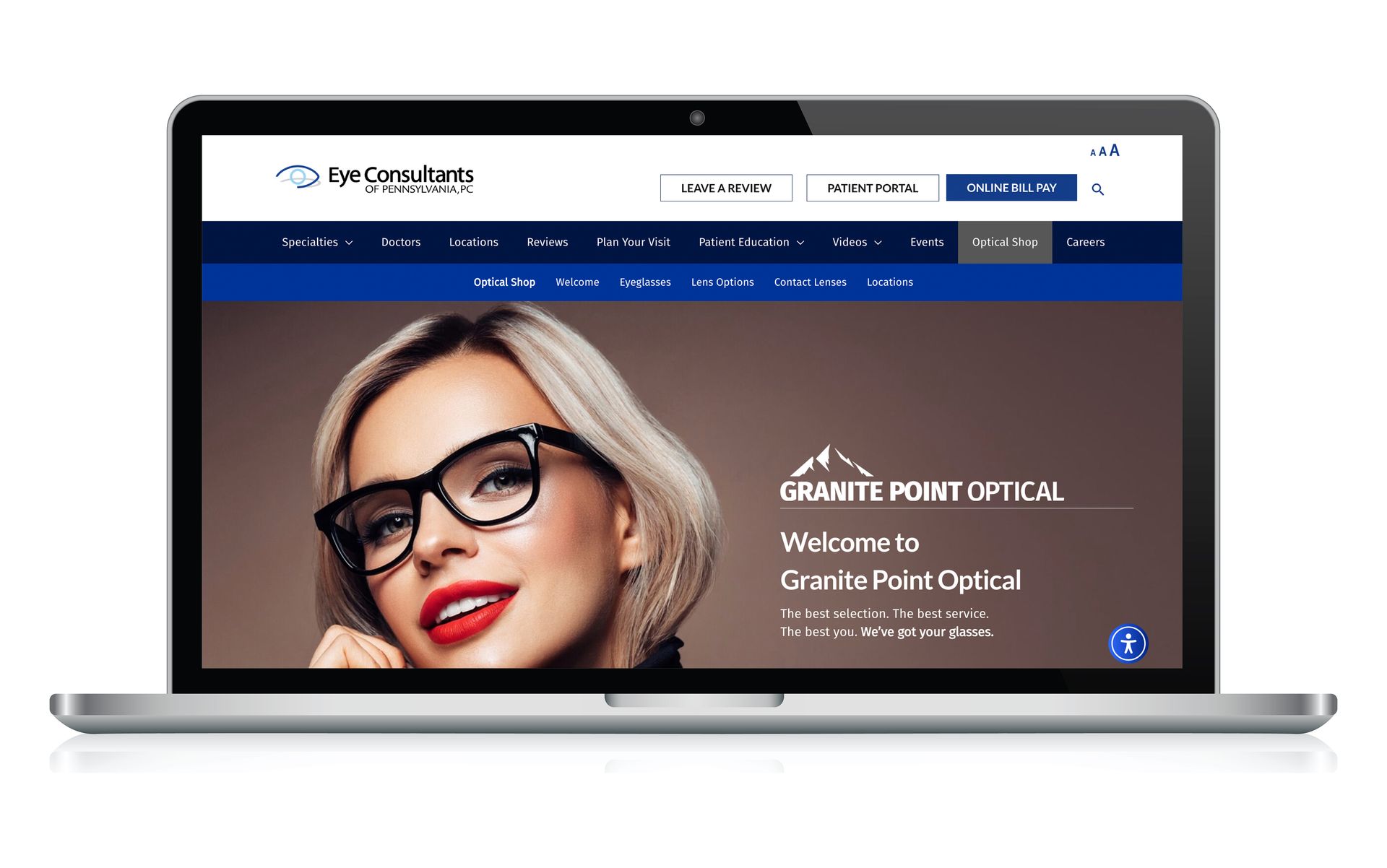 Granite Point Optical Website
