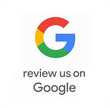 A google logo that says `` review us on google ''.