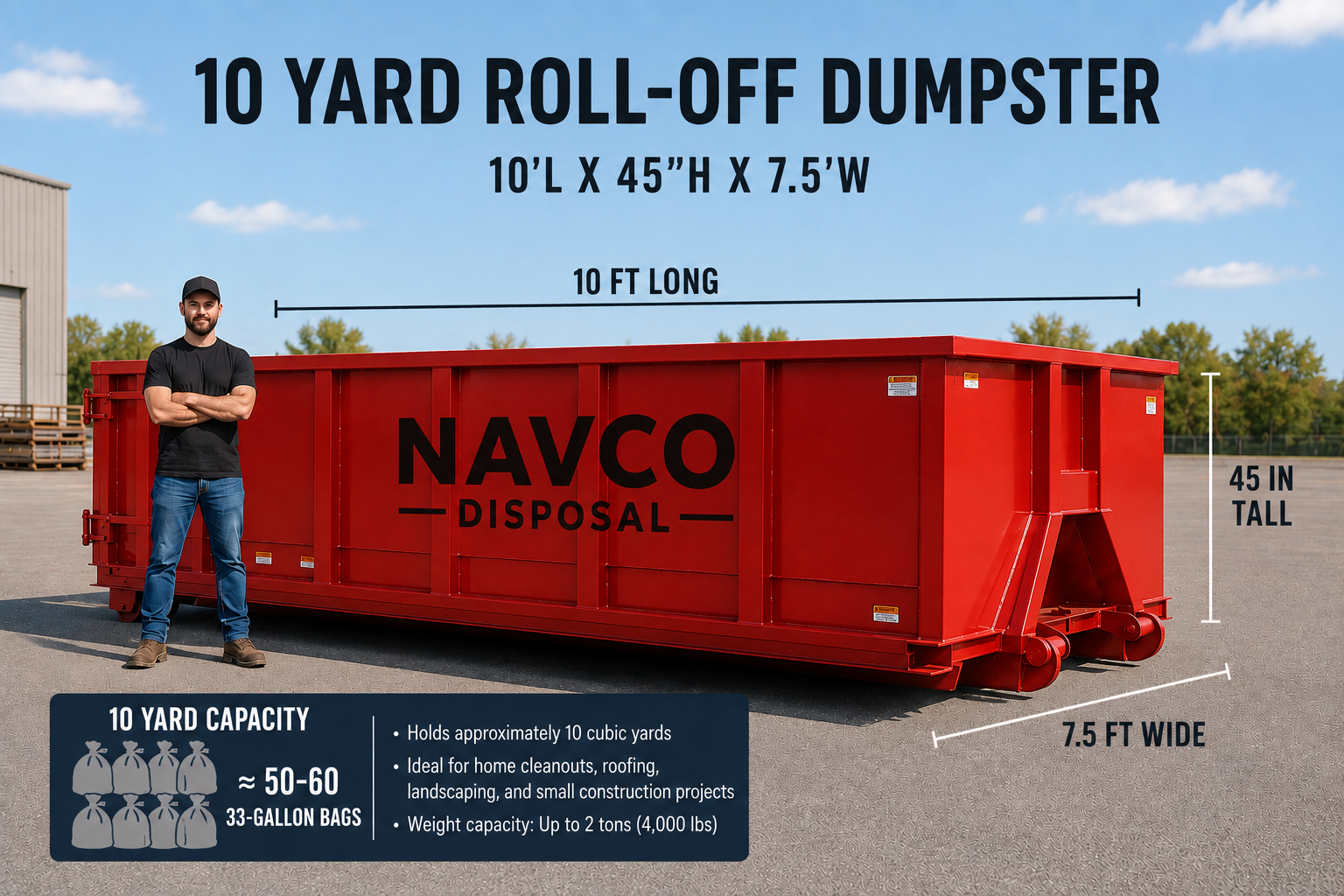 10 yard dumspter rental