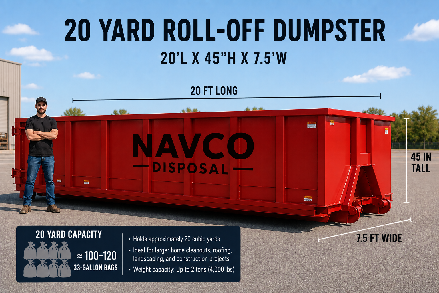 20 yard dumpster rental