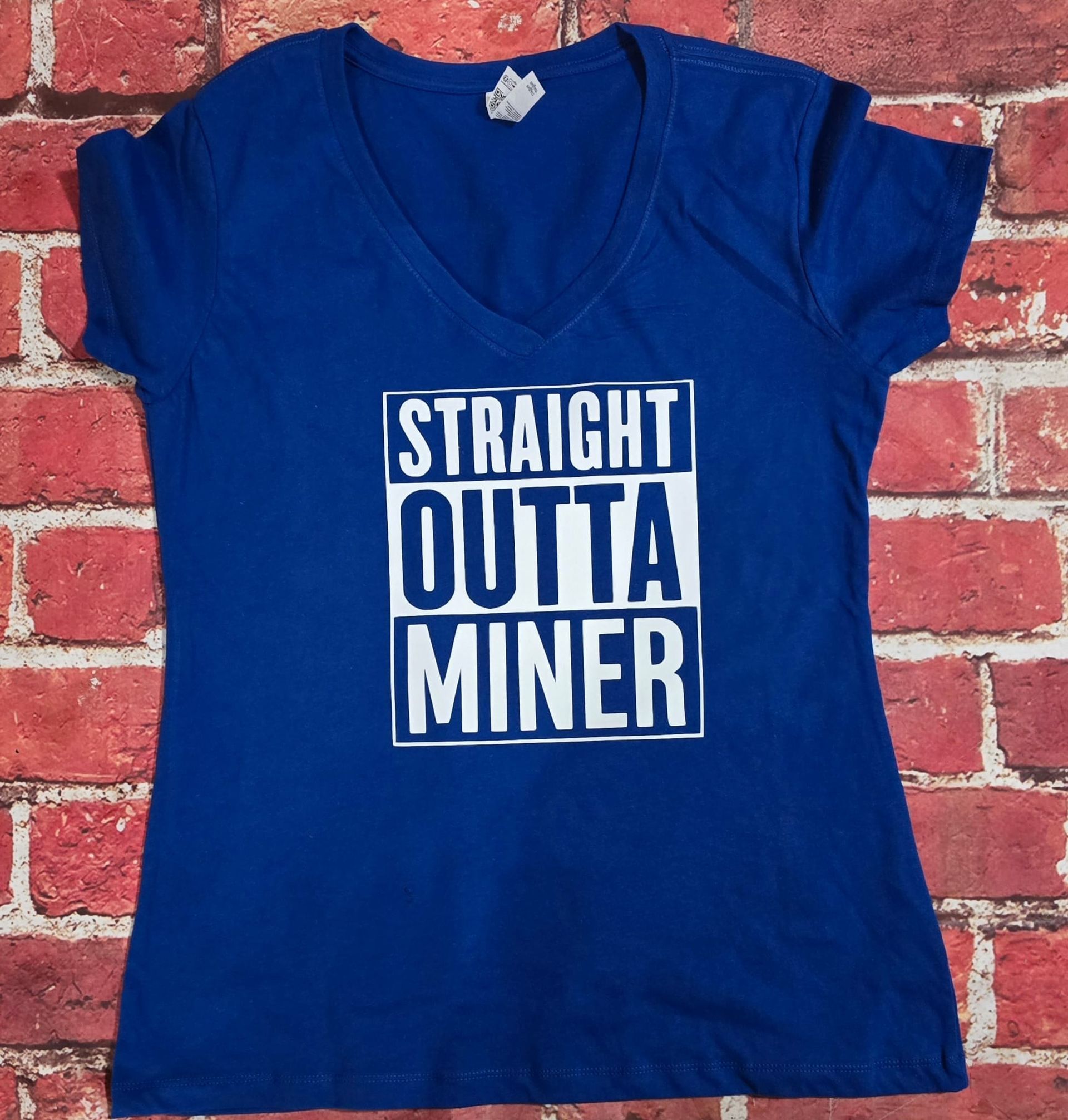 Straight Outta Miner (Blue & White)
