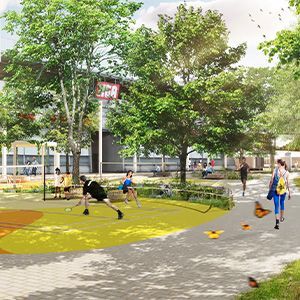 IGA Stadium Event Place En construction