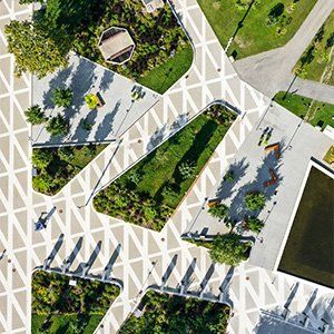 Biosphere's parterre, parc Jean-Drapeau