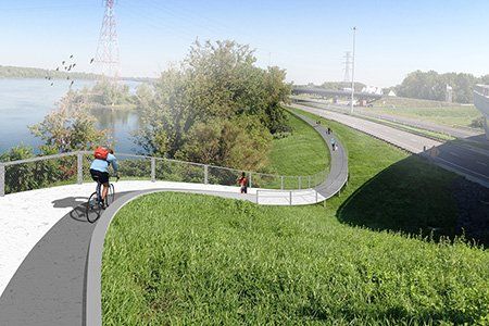 Cycling Lane Boucherville-Longueuil