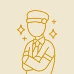 A line drawing of a man in a suit and tie with his arms crossed.