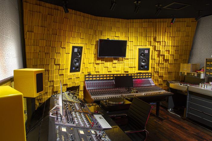 Unique Control Room Sound Paneling