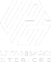 A black and white logo for a company called utahpro interiors.