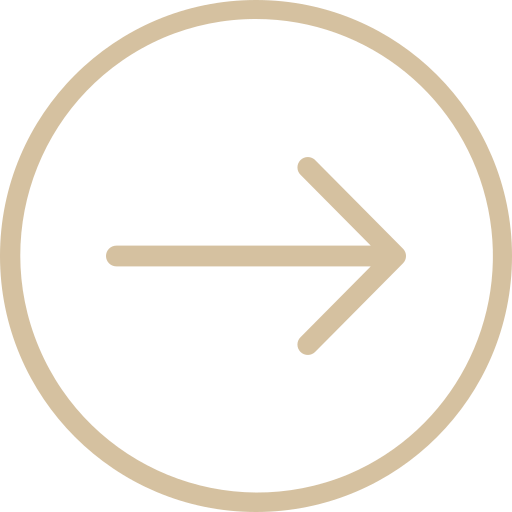 An arrow pointing to the right in a circle on a white background.