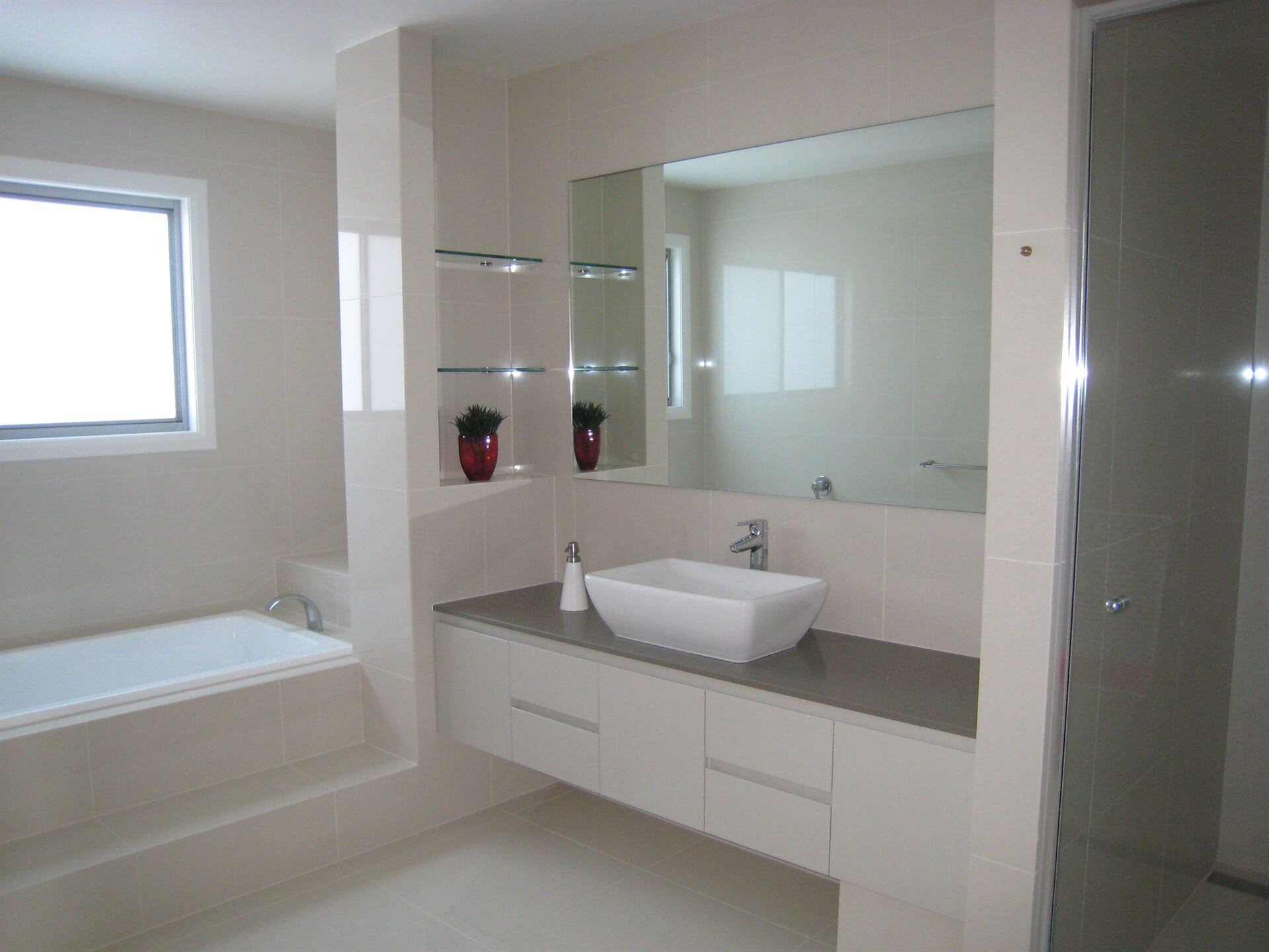 Modern Bathroom Vanity — Aspex Construction in Port Macquarie, NSW