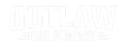 Logo of "OUTLAW" over "RAIL COMPANY" in white block letters.