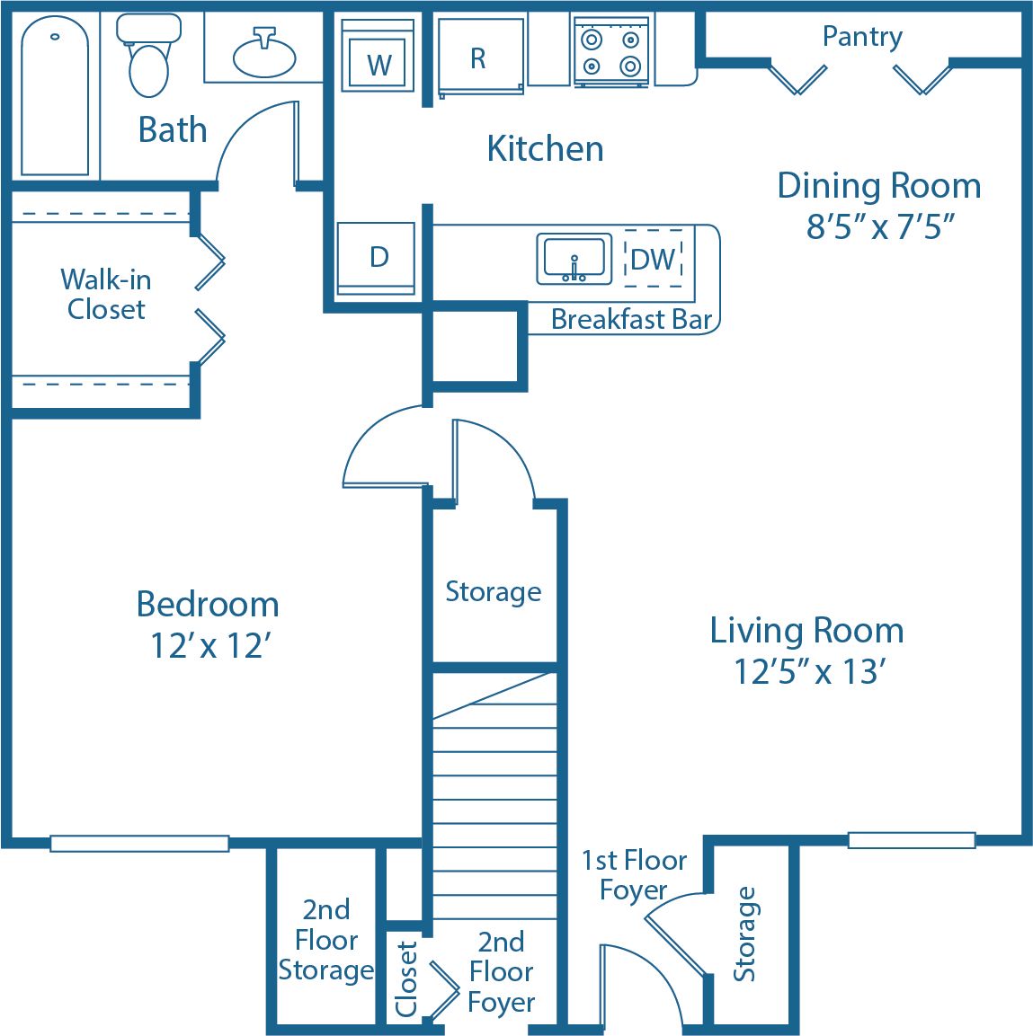 1 BED, 1 BATH
792 SQ.FT.