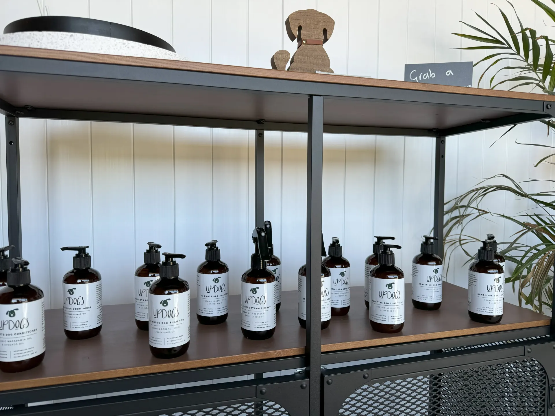 Updogs organic australian made shampoos, conditioners and detangle spray