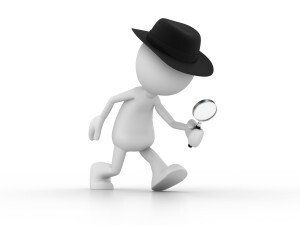 Silhouette of Private Investigator Cartoon