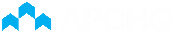 Un logo bleu et blanc sur fond blanc.