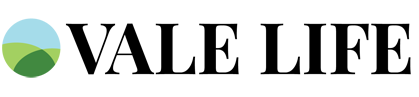 Logo for Vale Life: Text in a sans-serif font, 